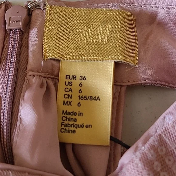 SZ6 NWT H&M Sequined Halter Dress - Picture 11 of 12